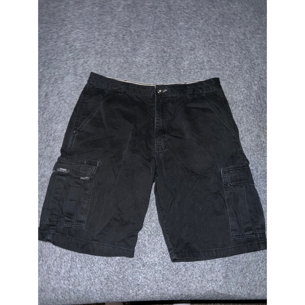 Wrangler Mens Black Cotton Cargo Shorts Size 34 60CATBL